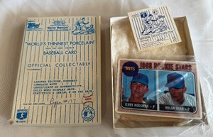 lot 100B image: Nolan Ryan Limited Edition 1993 Porcelain Rookie Card #177