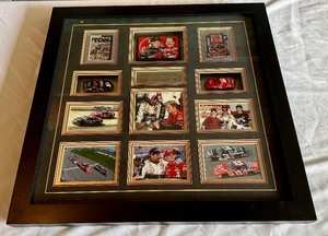 Dale Earnhardt / Jr. - Dual Autograph Beautifully Framed Piece 25x25" with JDM Authentics COA NASCAR