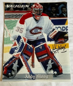 lot 27B image: Andy Moog Signed 8x10 Hockey Photo