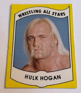 lot 56A image: Hulk Hogan Wrestling Rookie Card 1982 Wrestling All-Stars #2