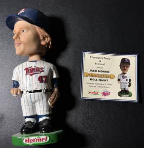 lot 241 image: Jack Morris Bobblehead Minnesota Twins Baseball