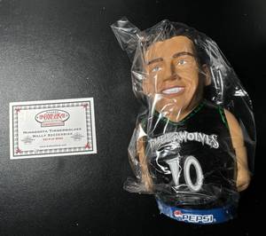lot 229 image: Wally Szcerbiak Mini Figure Minnesota Timberwolves Basketball