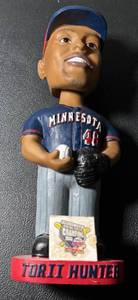 lot 225 image: Torii Hunter Bobblehead Minnesota Twins Baseball