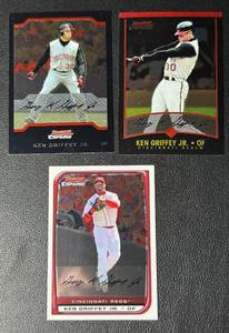 lot 217 image: Ken Griffey Jr. 3 Card Baseball Lot