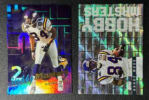 lot 207 image: Randy Moss 2 Card Football Lot Minnesota Vikings
