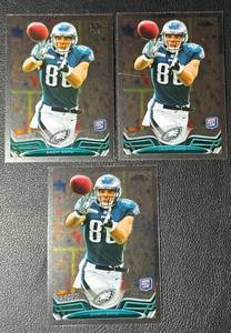 lot 203 image: Zach Ertz 3 RC Football Rookie Card Lot