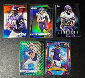 lot 199 image: 5 Card Minnesota Vikings Football  Lot