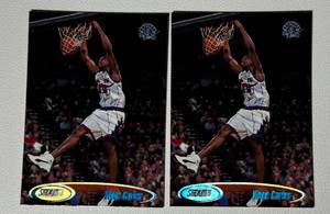 lot 195 image: Vince Carter 2 RC Basketball Card Lot