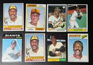 lot 176 image: Willie McCovey 8 Card Vintage Baseball Lot