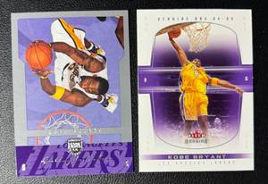 lot 154 image: Kobe Bryant 2 Card Basketball Lot