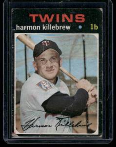 lot 138A image: Harmon Killebrew   1971 Topps #550 Minnesota Twins Baseball Card