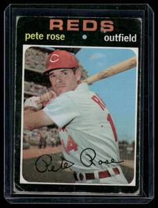 lot 139A image: Pete Rose   1971 Topps #100 Cincinnati Reds Baseball Card