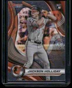 lot 149A image: Jackson Holliday RC  2024 Bowmans Best #13 Baltimore Orioles Baseball Card