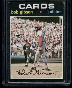 lot 110A image: Bob Gibson   1971 Topps #450 St. Louis Cardinals Baseball Card