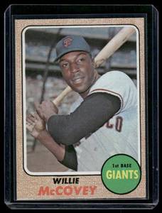lot 121A image: Willie McCovey   1968 Topps #290 San Francisco Giants Baseball Card