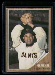 lot 141A image: Juan Marichal High #   1962 Topps #505 San Francisco Giants Baseball Card