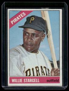 lot 161A image: Willie Stargell   1966 Topps #255 Pittsburgh Pirates Baseball Card