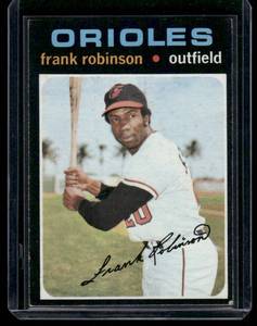 lot 181A image: Frank Robinson High #   1971 Topps #640 Baltimore Orioles Baseball Card