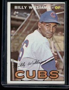 lot 191A image: Billy Williams   1967 Topps #315 Chicago Cubs Baseball Card
