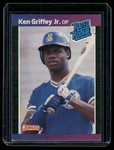 lot 201A image: Ken Griffey Jr. RC  1989 Donruss #33 Seattle Mariners Baseball Card