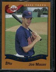 lot 122A image: Joe Mauer RC  2002 Topps #622 Minnesota Twins Baseball Card