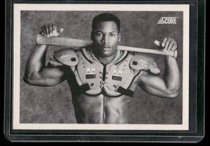 lot 133A image: Bo Jackson Iconic Card   1990 Score #697 Kansas City Royals Baseball Card