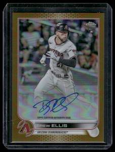 lot 114A image: Drew Ellis Auto   2022 Topps Chrome Rookie Autographs #RA-DE Arizona Diamondbacks Baseball Card