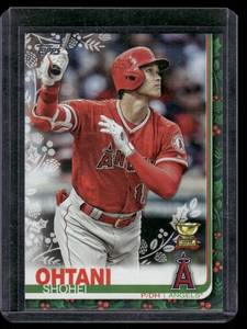 lot 124A image: Shohei Ohtani 2nd Year Rookei Cupid   2019 Topps Holiday #HW16 Los Angeles Angels Baseball Card