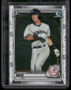lot 225A image: Anthony Volpe 1st Bowman   2020 Bowman Chrome Prospects #BCP-139 New York Yankees Baseball Card