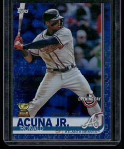 lot 226A image: Ronald Acuna Rookie Cup   2019 Topps Opening Day #51 Atlanta Braves Baseball Card