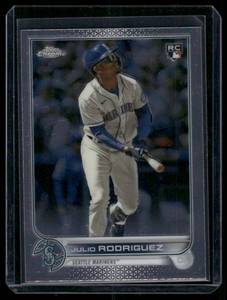 lot 227A image: Julio Rodriguez   2022 Topps Chrome #USC150 Seattle Mariners Baseball Card