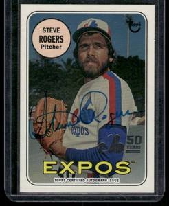 lot 235A image: Steve Rogers Auto   2019 Topps Archives 50th Anniversary of the Montral Expos Autographs #MTLA-SR Montreal Expos Baseball Card