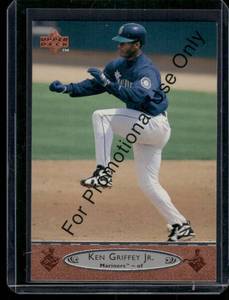 lot 249A image: Ken Griffey Jr. Promo Card   1995 Upper Deck #100 Seattle Mariners Baseball Card