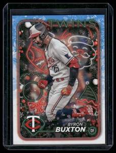 lot 250A image: Byron Buxton   2024 Topps Holiday #H114 Minnesota Twins Baseball Card
