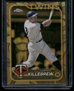 lot 117A image: Harmon Killebrew Gold Refractor  6199 2024 Topps Chrome #68 Minnesota Twins Baseball Card