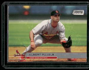 lot 137A image: Albert Pujols RC  2002 Stadium Club #5 St. Louis Cardinals Baseball Card