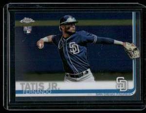 lot 187A image: Fernando Tatis Jr. RC  2019 Topps Chrome #203 San Diego Padres Baseball Card