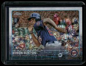 lot 198A image: Byron Buxton Pulsar Refractor RC  2014 Topps Chrome #US136 Minnesota Twins Baseball Card