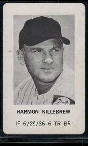 lot 208A image: Harmon Killebrew   1970 Milton Bradley # Minnesota Twins Baseball Card