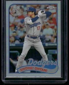 lot 221A image: Shohei Ohtani Refractor   2023 Topps Chrome #89CB-5 Los Angeles Angels Baseball Card