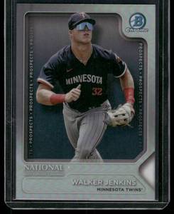 lot 223A image: Walker Jenkins RC Refractor   2025 Bowman Chrome #TP-4 Minnesota Twins Baseball Card