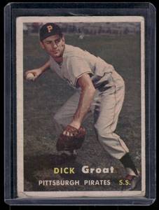 lot 228A image: Dick Groat   1957 Topps #12 Pittsburgh Pirates Baseball Card