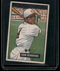 lot 240A image: Johnny Berardino RC  1951 Bowman #245 St. Louis Browns Baseball Card