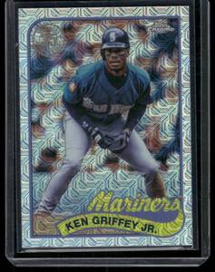 lot 245A image: Ken Griffey Jr. Mojo Refractor   2024 Topps 1989 Baseball Chrome #T89C-31 Seattle Mariners Baseball Card