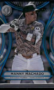 lot 247A image: Manny Machado  90150 2025 Topps Tribute #31 San Diego Padres Baseball Card
