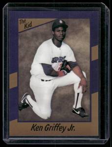 lot 253A image: Ken Griffey Jr. RC  1989 The Kid Promo Card #2 Seattle Mariners Baseball Card