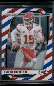 lot 278A image: Patrick Mahomes RWB   2024 Panini Prizm #138 Kansas City Chiefs Football Card