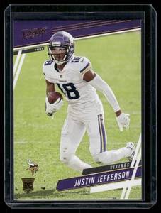 lot 305A image: Justin Jefferson RC  2020 Panini Chronicles Prestige Rookies Update #317 Minnesota Vikings Football Card