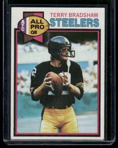 lot 266A image: Terry Bradshaw   1979 Topps #500 Pittsburgh Steelers Football Card