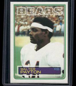 lot 282A image: Walter Payton   1983 Topps #36 Chicago Bears Football Card